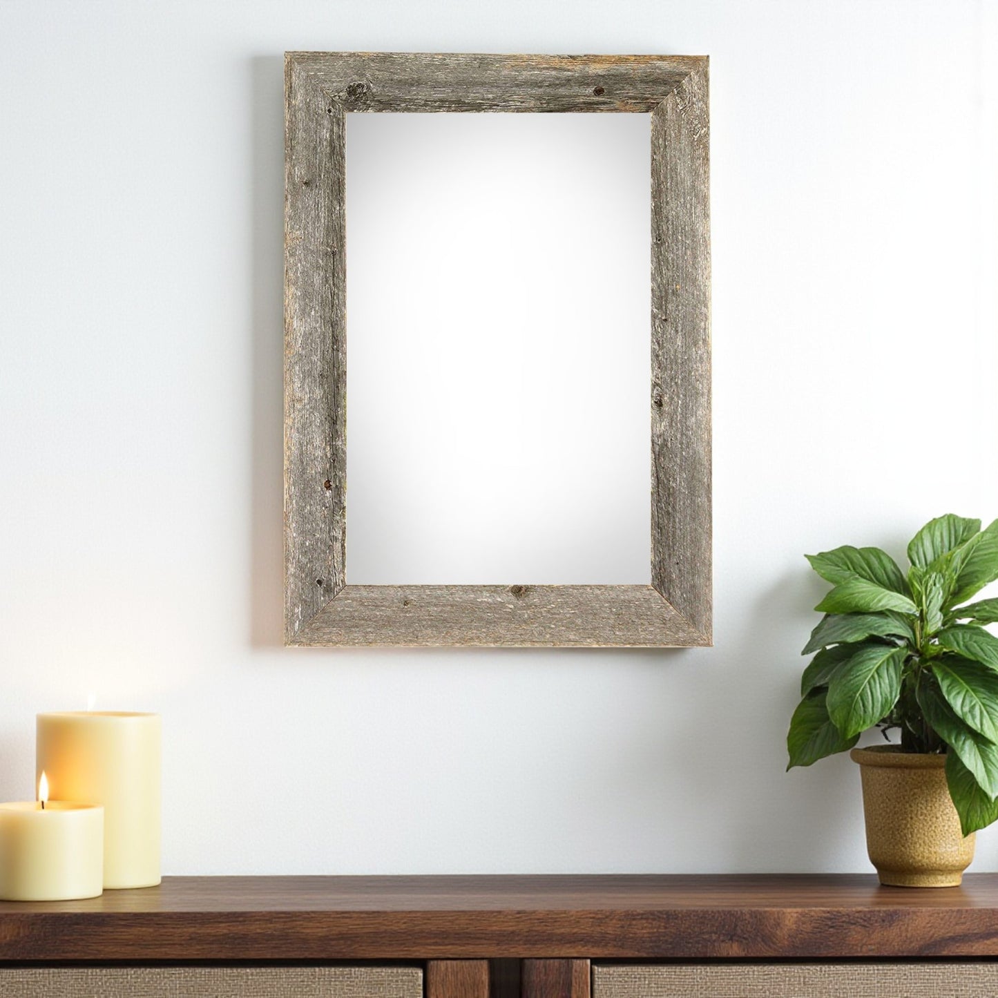 13" x 19" Gray Solid Wood Hanging Picture Frame-1
