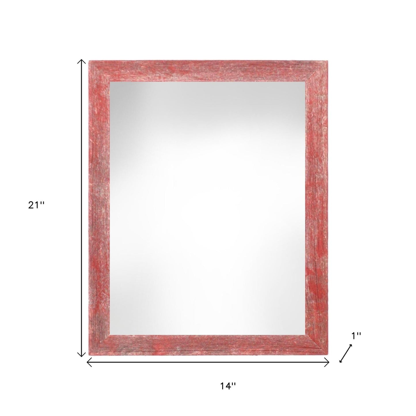 12" x 18" Red Solid Wood Hanging Picture Frame-3