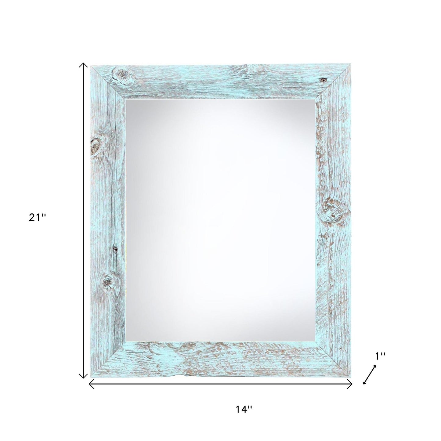 12" x 18" Blue Solid Wood Hanging Picture Frame-3