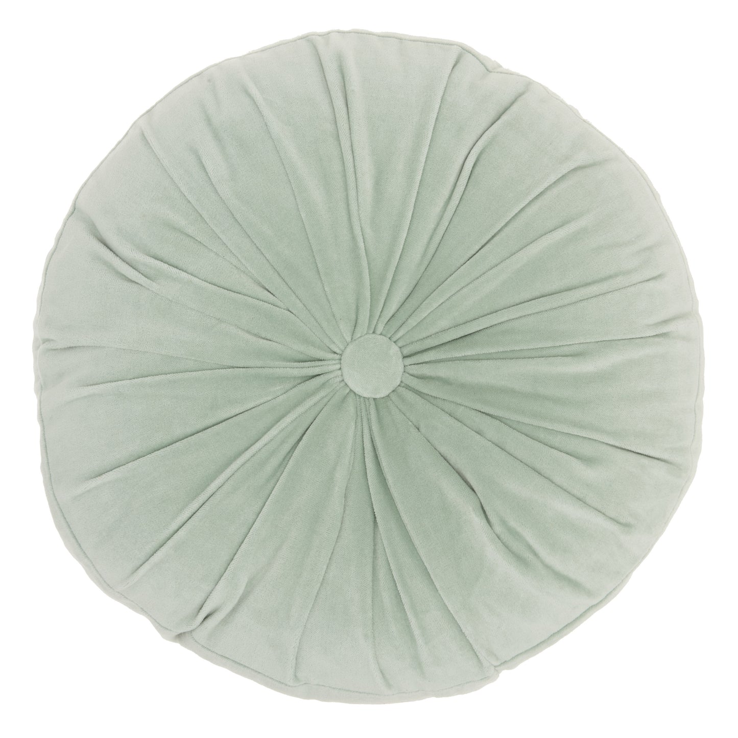 16" X 16" Mint Green Round Velvet-1