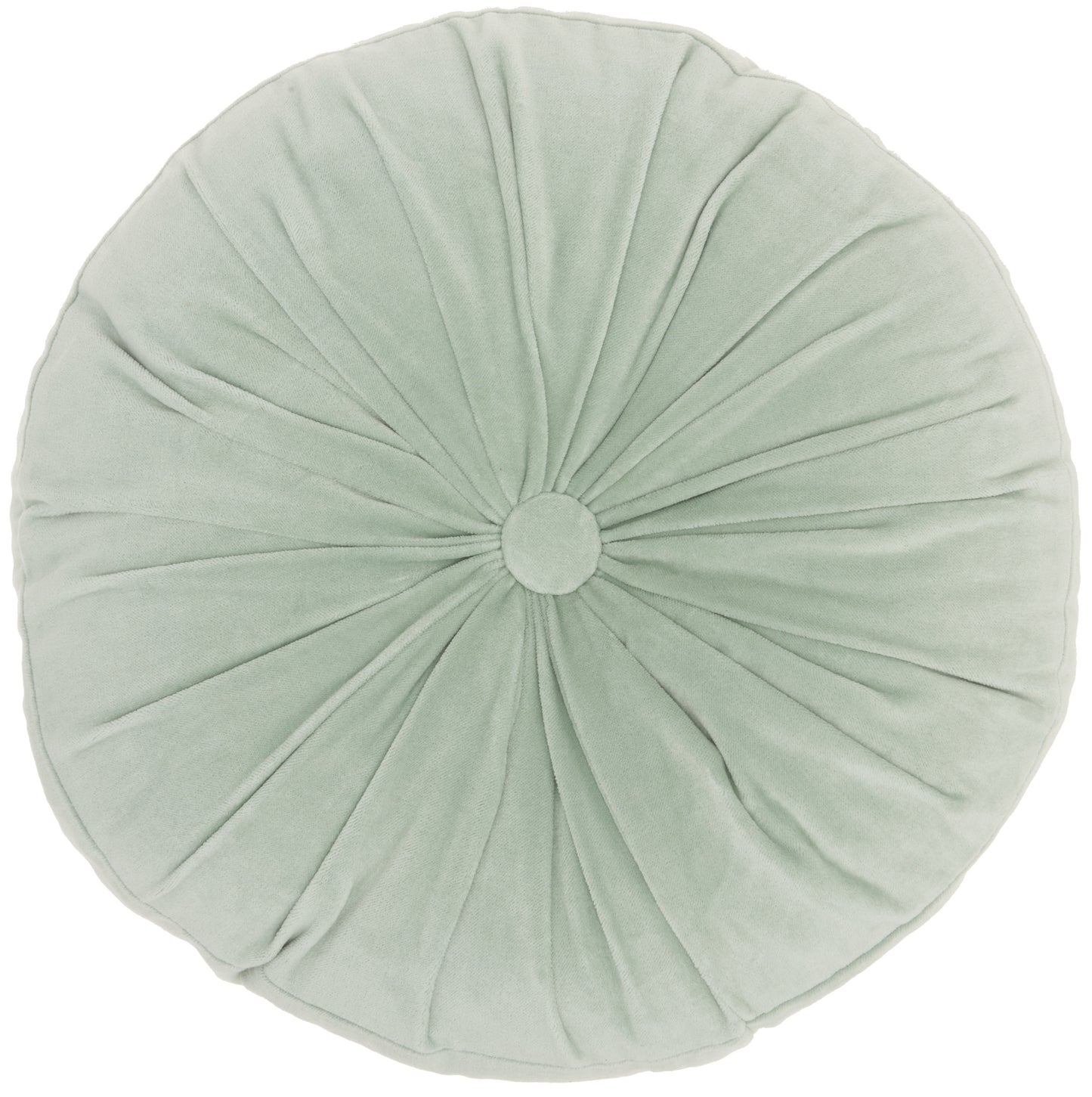 16" X 16" Mint Green Round Velvet-3