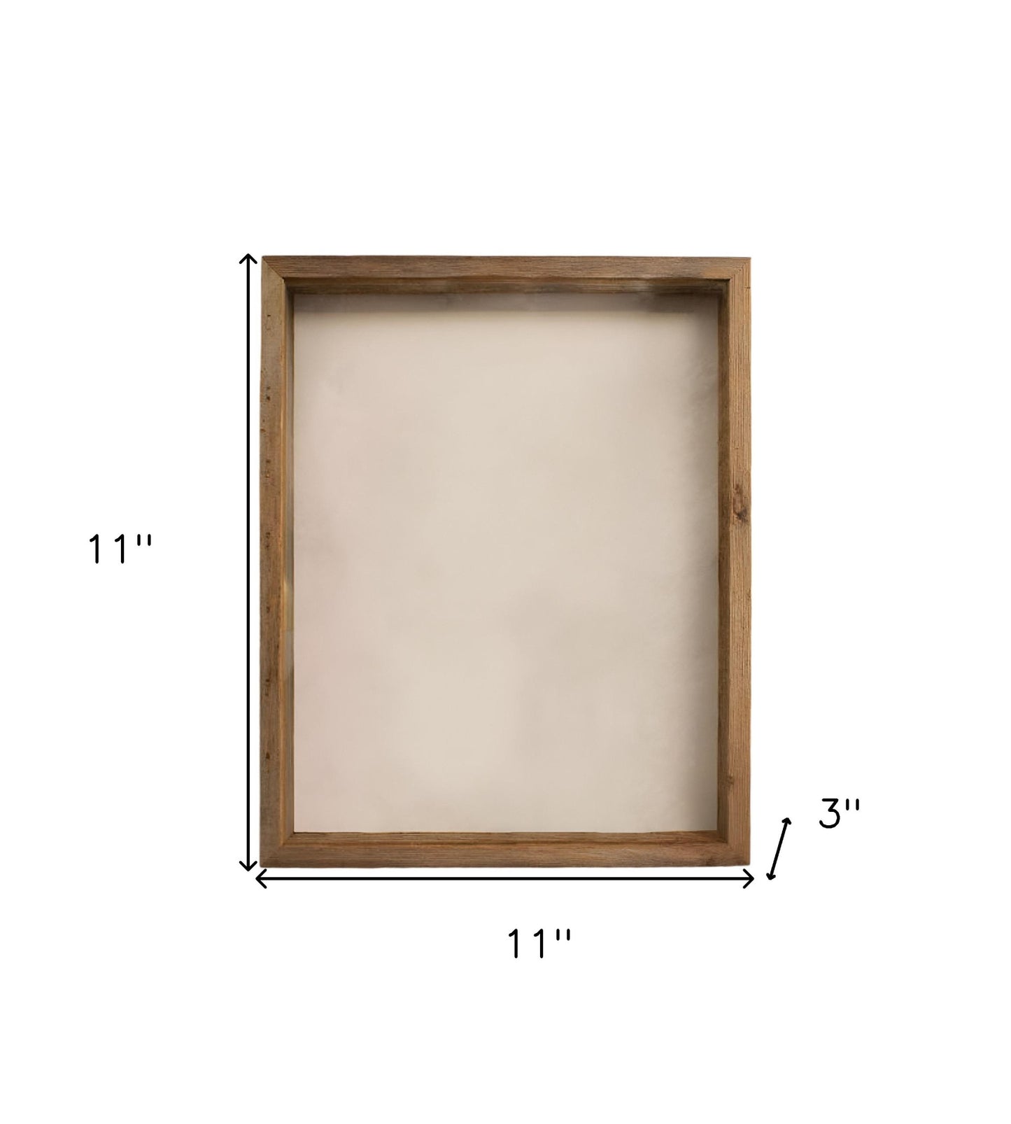 6" x 6" Gray Solid Wood Tabletop Picture Frame-7