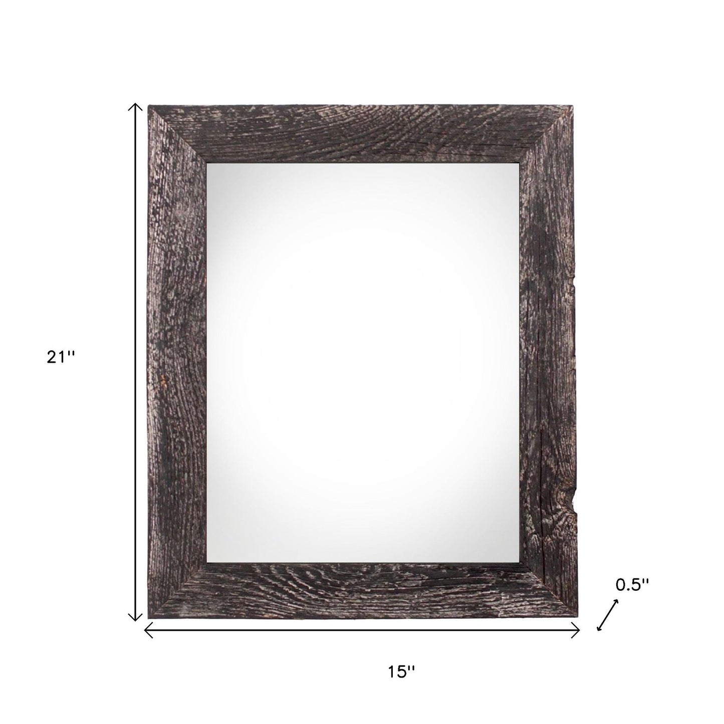 12" x 18" Black Solid Wood Hanging Picture Frame-6