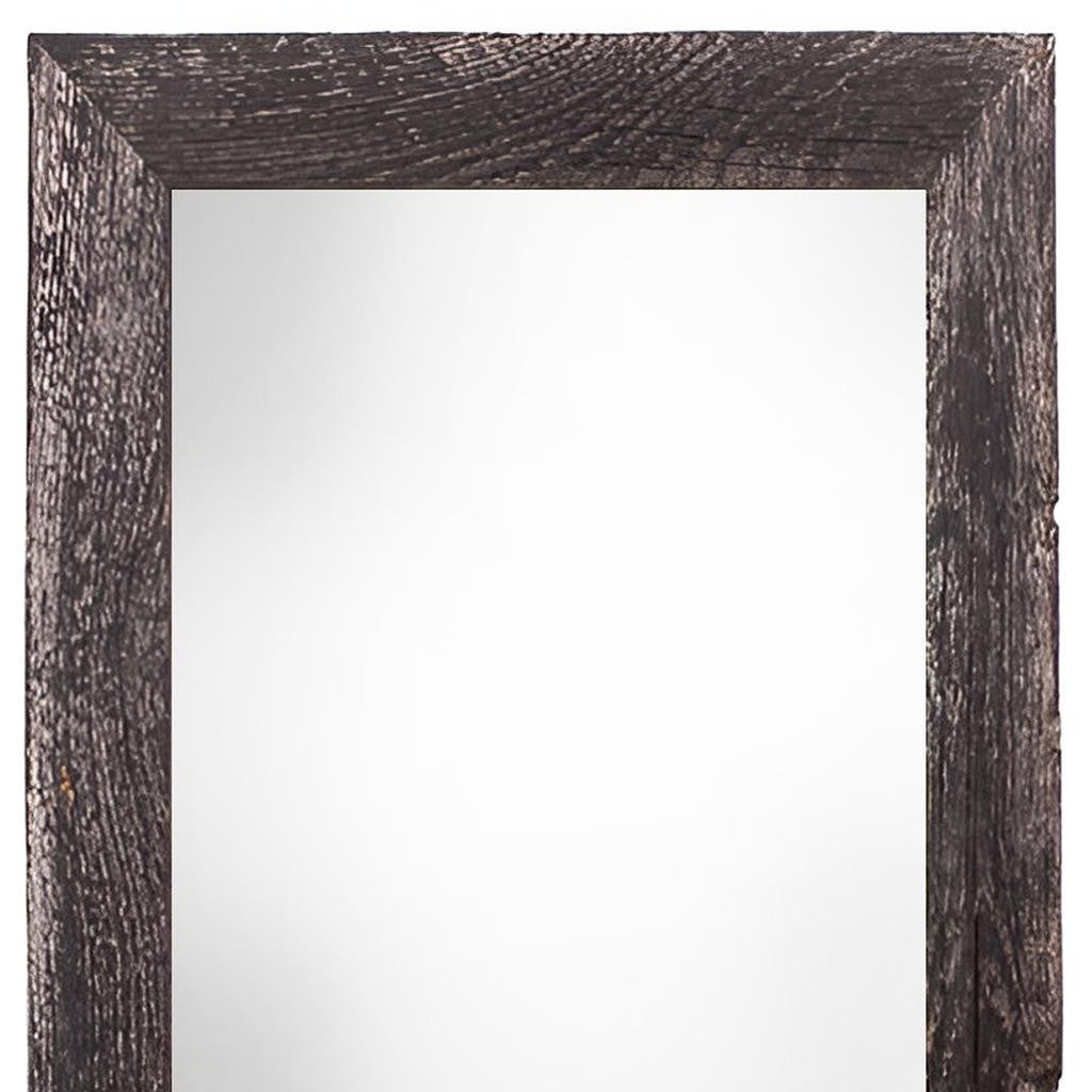 12" x 24" Black Solid Wood Hanging Picture Frame-3