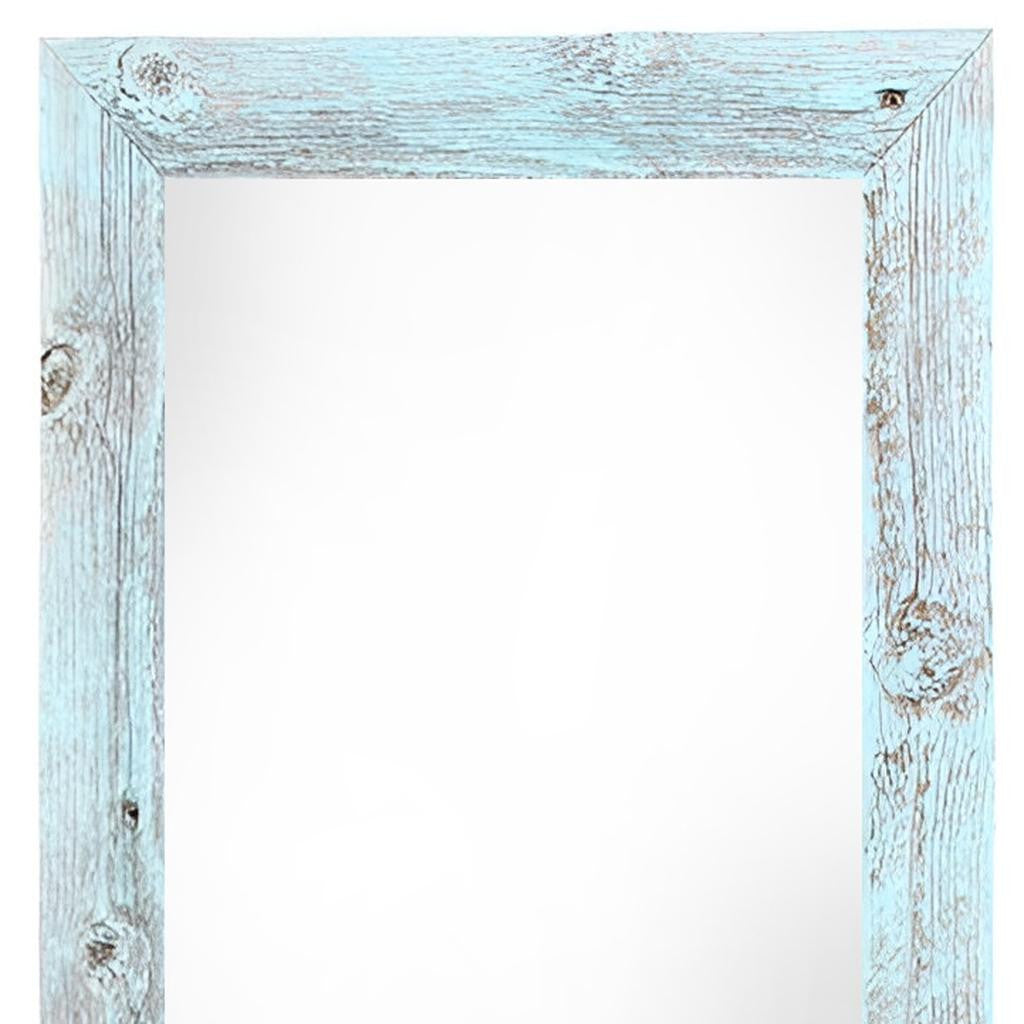 12" x 24" Blue Solid Wood Hanging Picture Frame-3