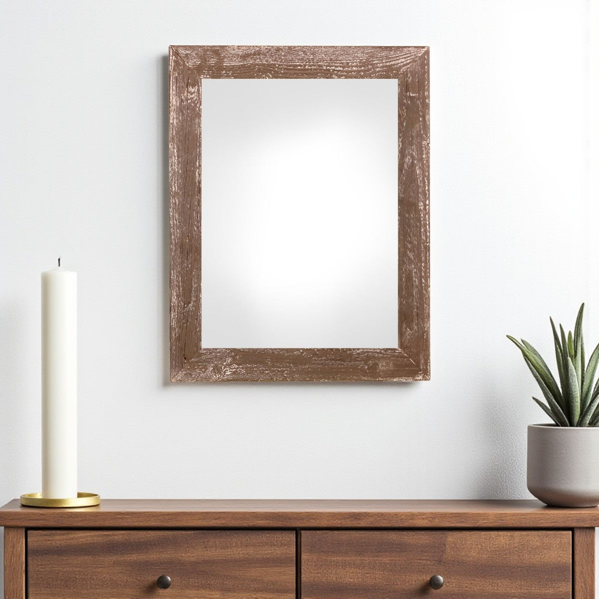 12" x 24" Espresso Solid Wood Hanging Picture Frame-1