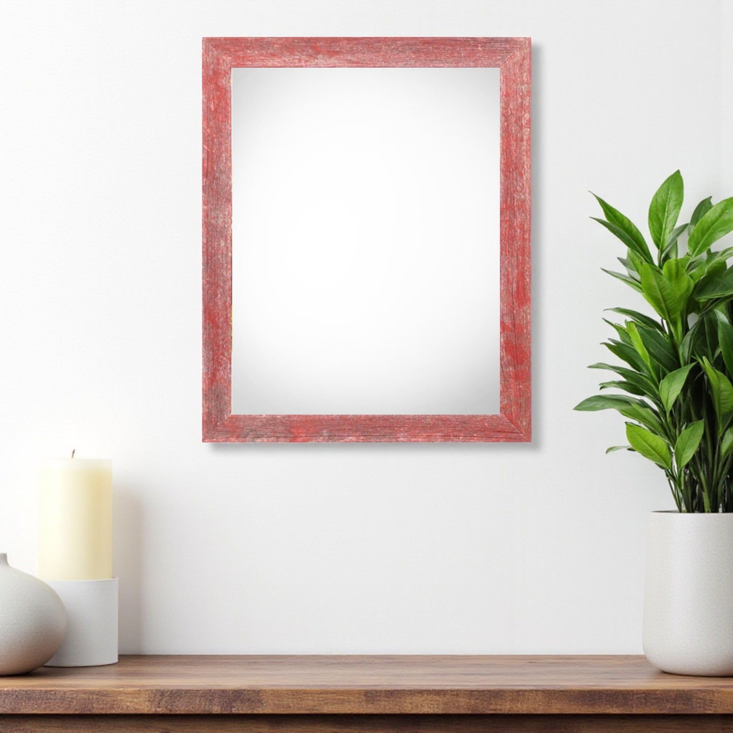 20" x 24" Red Solid Wood Hanging Picture Frame-1