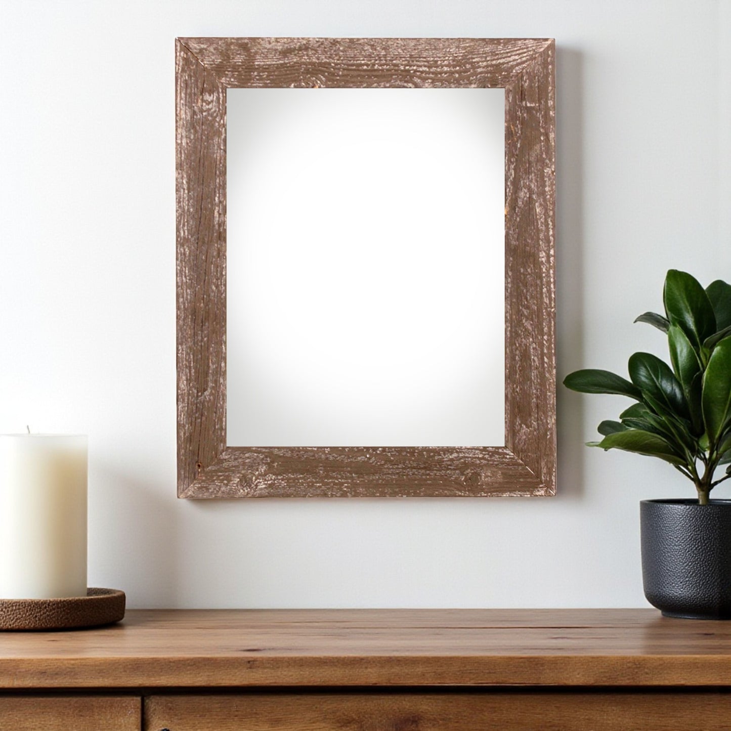 20" x 28" Espresso Solid Wood Hanging Picture Frame-1