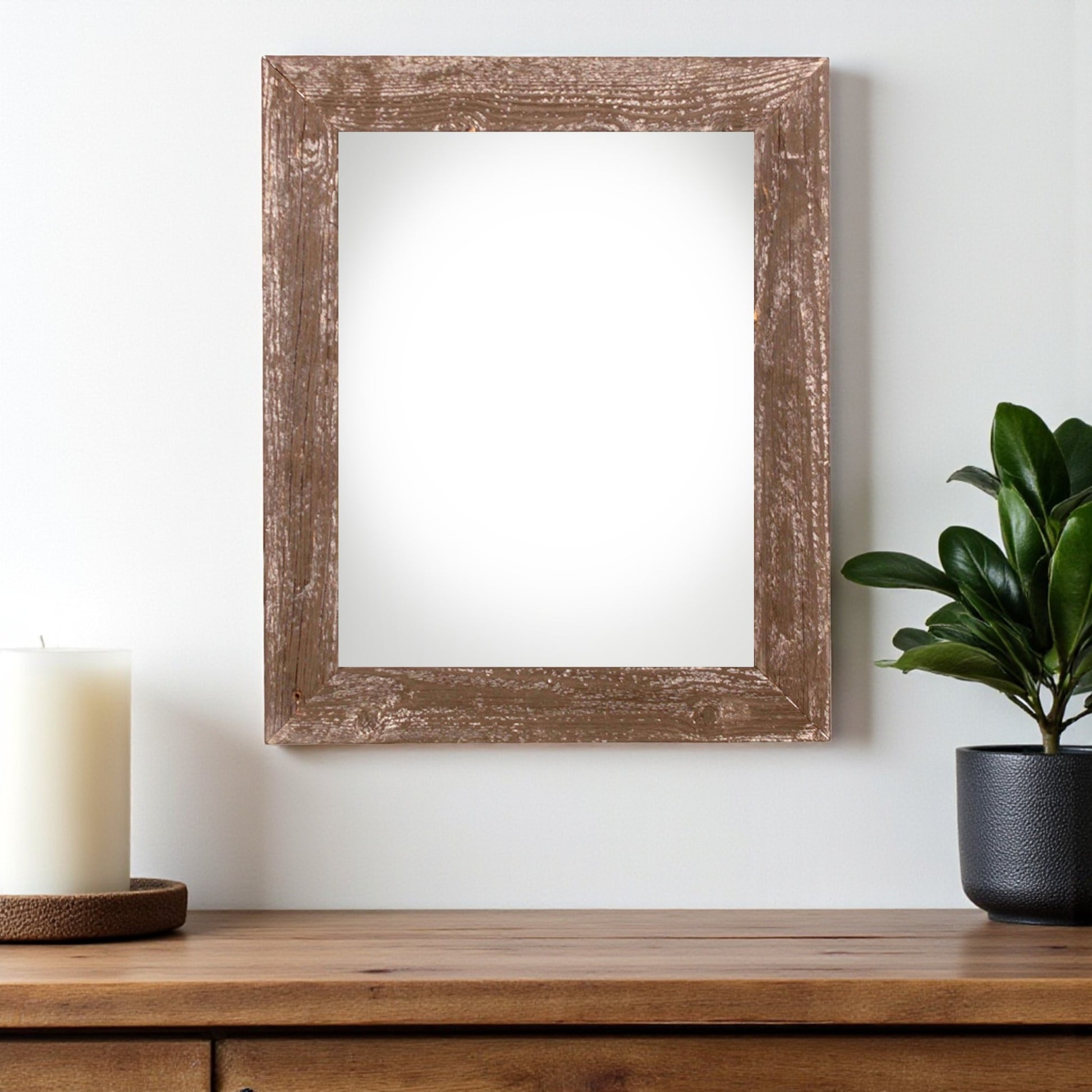 20" x 28" Espresso Solid Wood Hanging Picture Frame-1