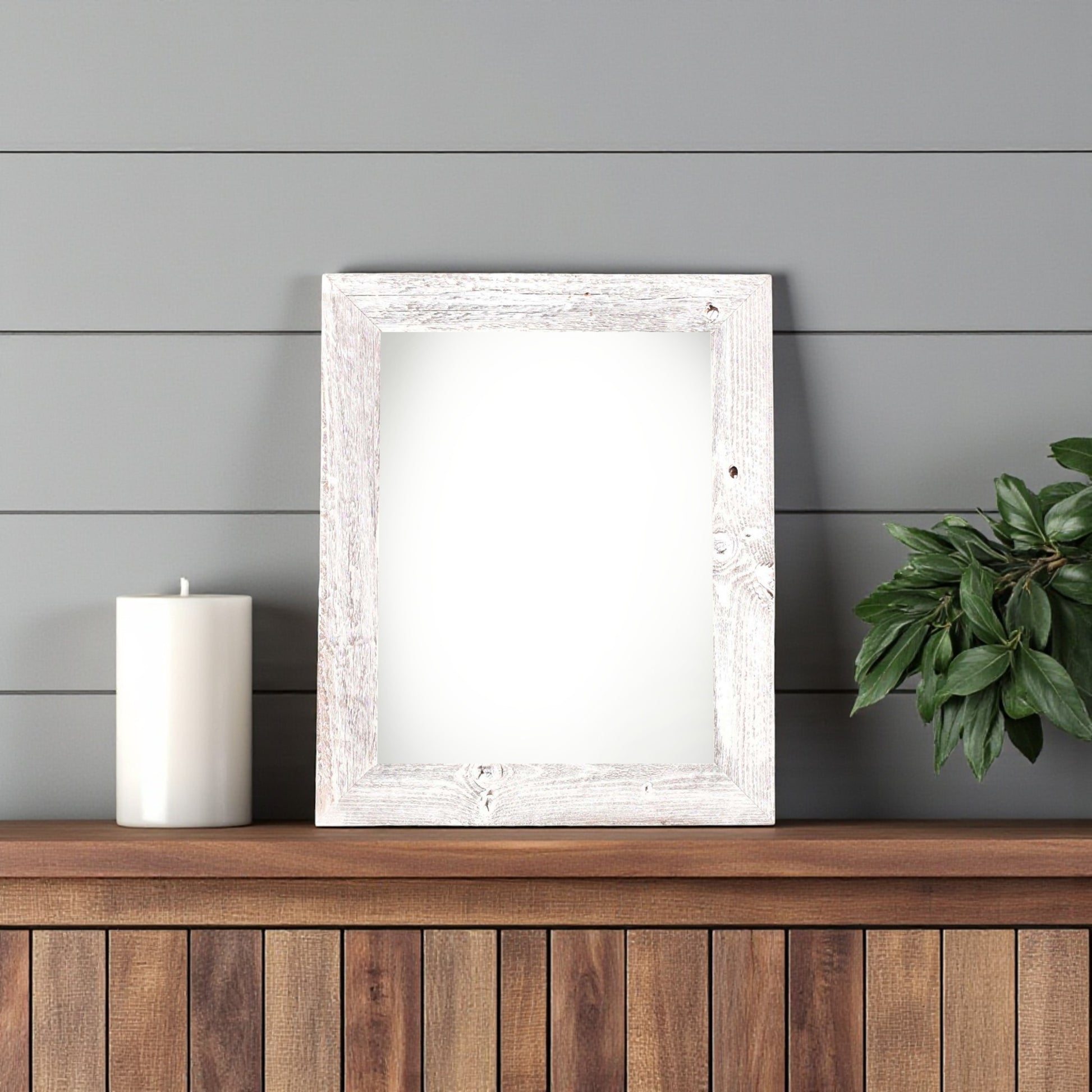 4" x 6" White Solid Wood Tabletop Picture Frame-1