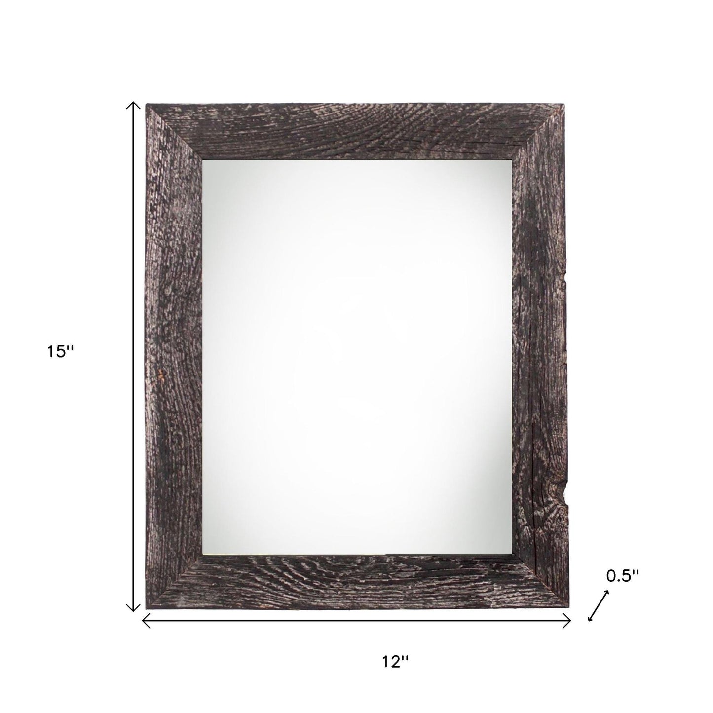 9" x 12" Black Solid Wood Hanging Picture Frame-6