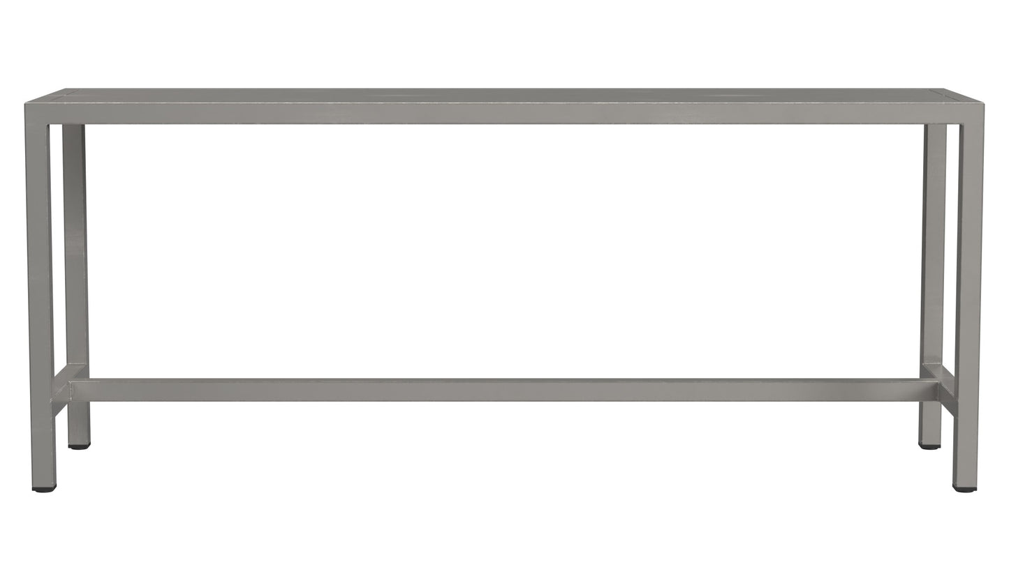 44" Silver Iron Bench-1
