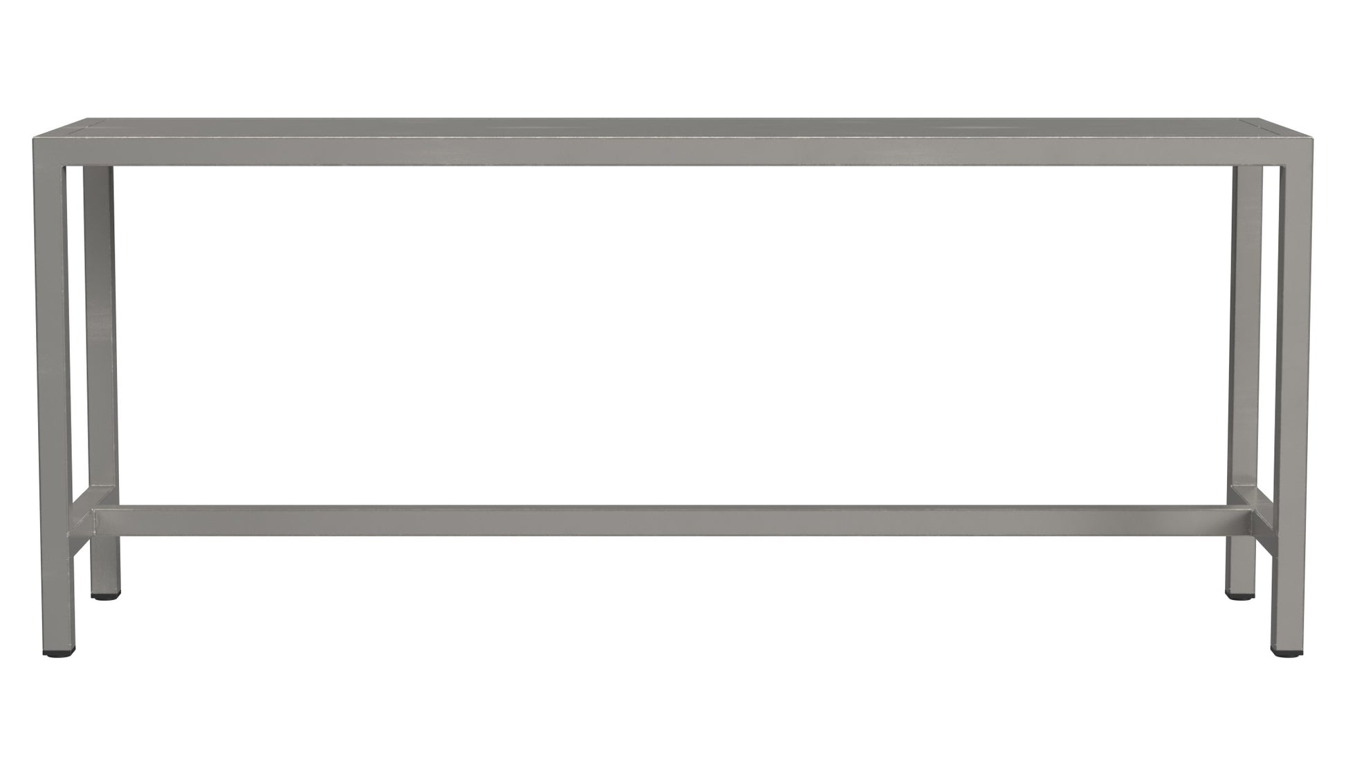 44" Silver Iron Bench-1