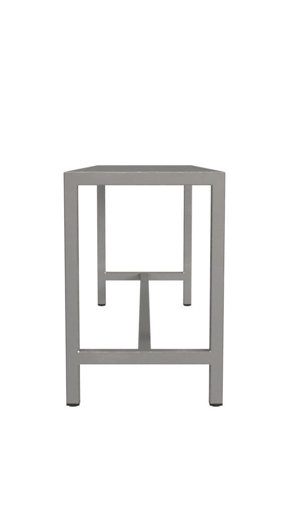44" Silver Iron Bench-3