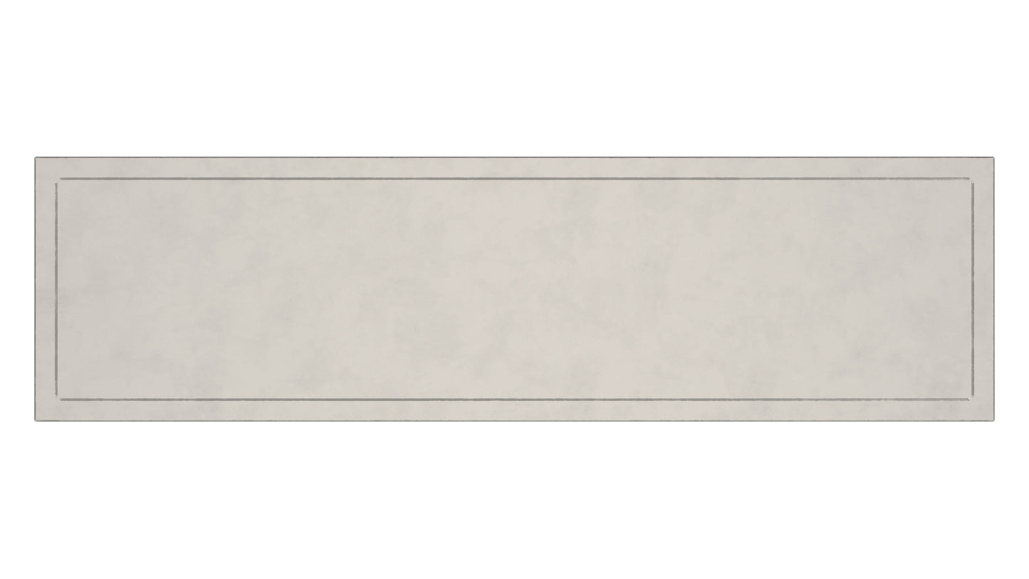 44" Silver Iron Bench-4