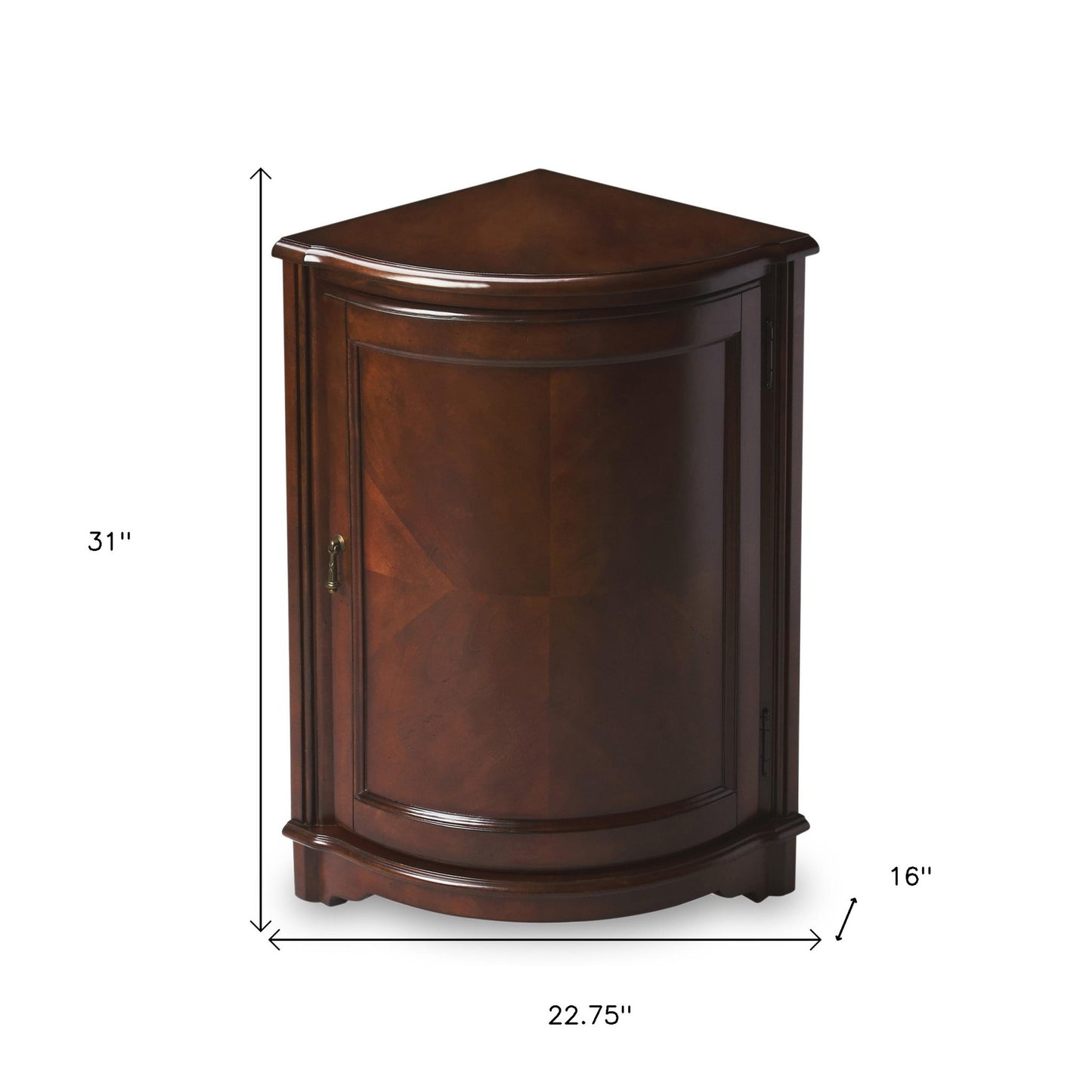 23" Dark Brown Standard Accent Cabinet-7