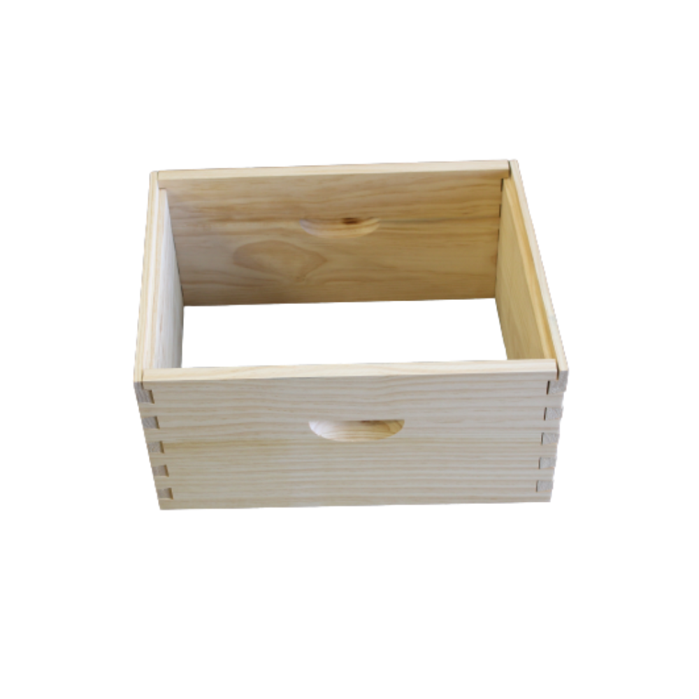 1 X Beehive Super Bee Hive Box Dovetail Joint 8 Frame Full Depth Boxes Supers-0