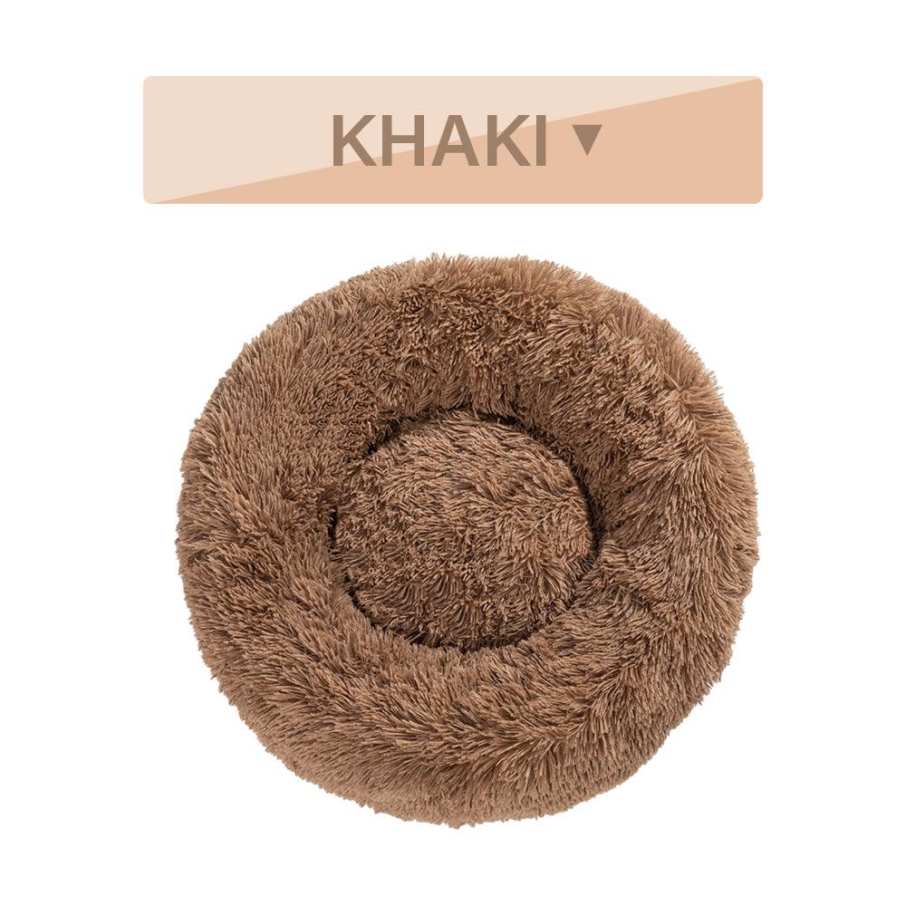 The Snugglepaws Plush Donut Pet Bed: Luxuriously Cozy Haven For Dogs And Cats-4