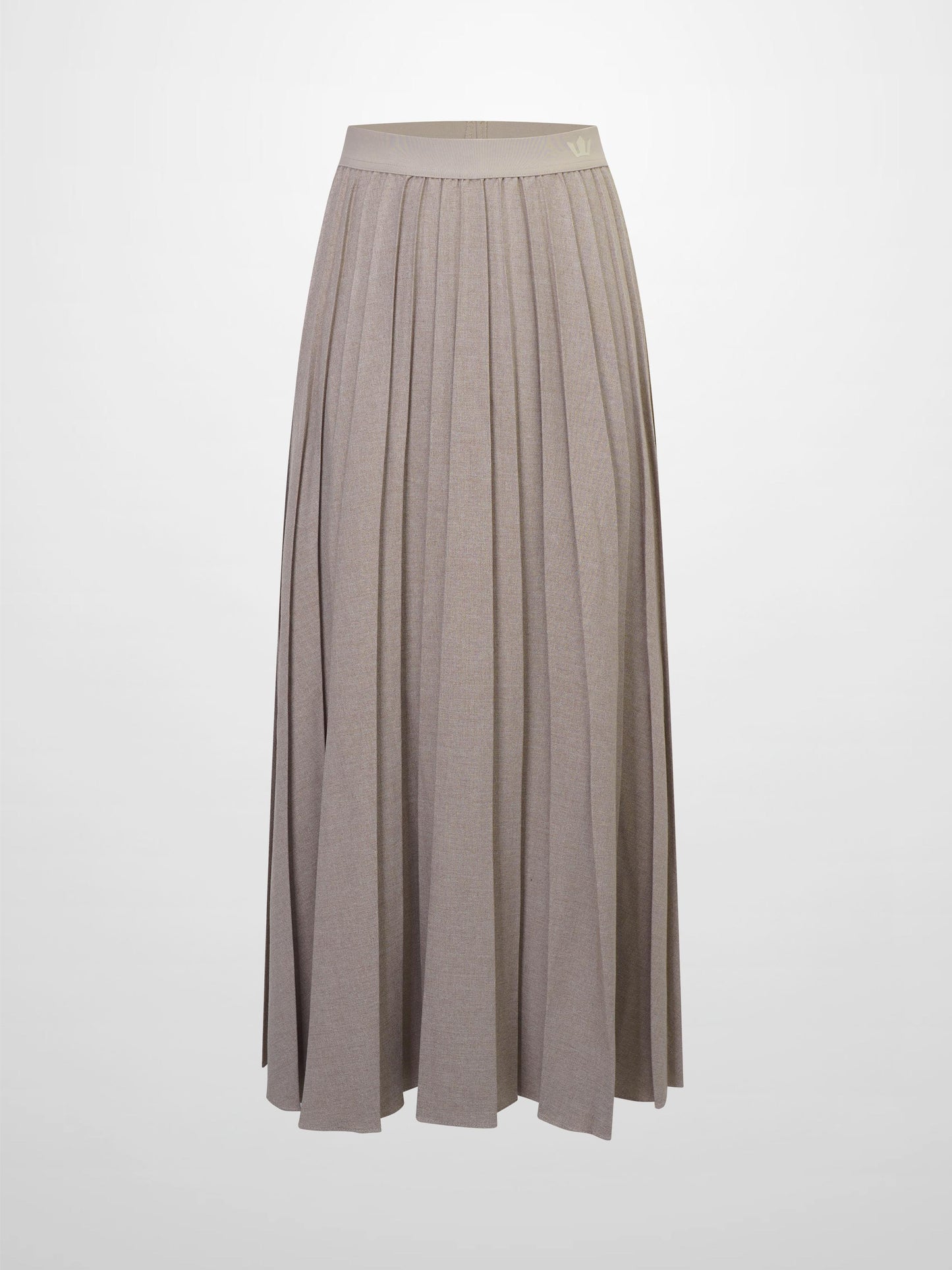 Marni Pleated Skirt 37"-Mocha Mousse-1