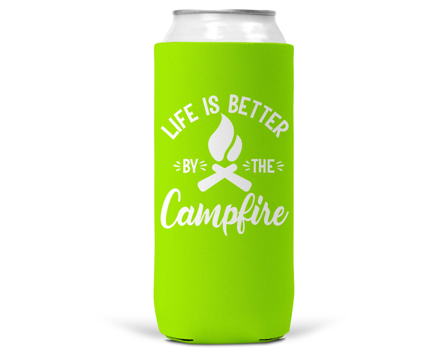 Life Is Better By The Campfire SLIM CAN Coozie/Cooler-6
