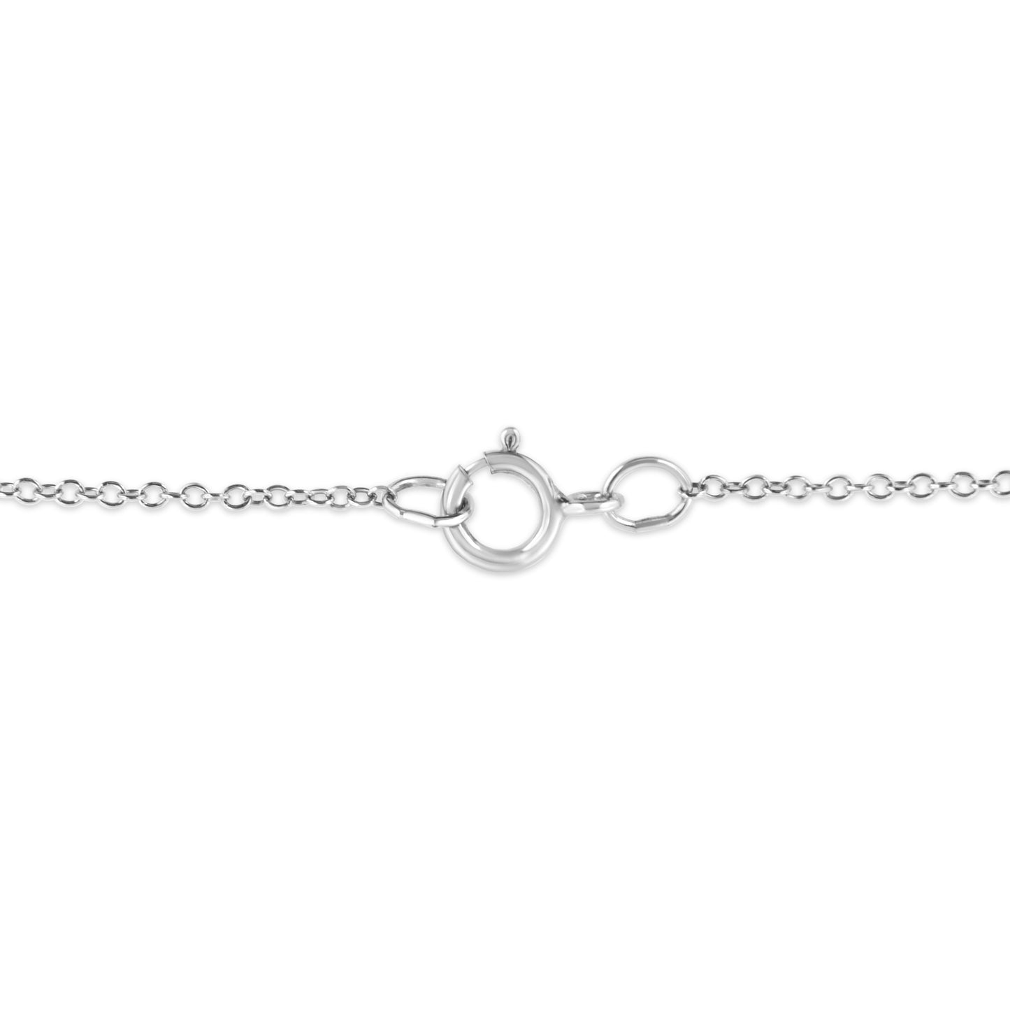 .925 Sterling Silver Pave and Bezel-Set Diamond Accent Key 18" Heart and Lock Pendant Necklace (K-L Color, I1-I2 Clarity)-3