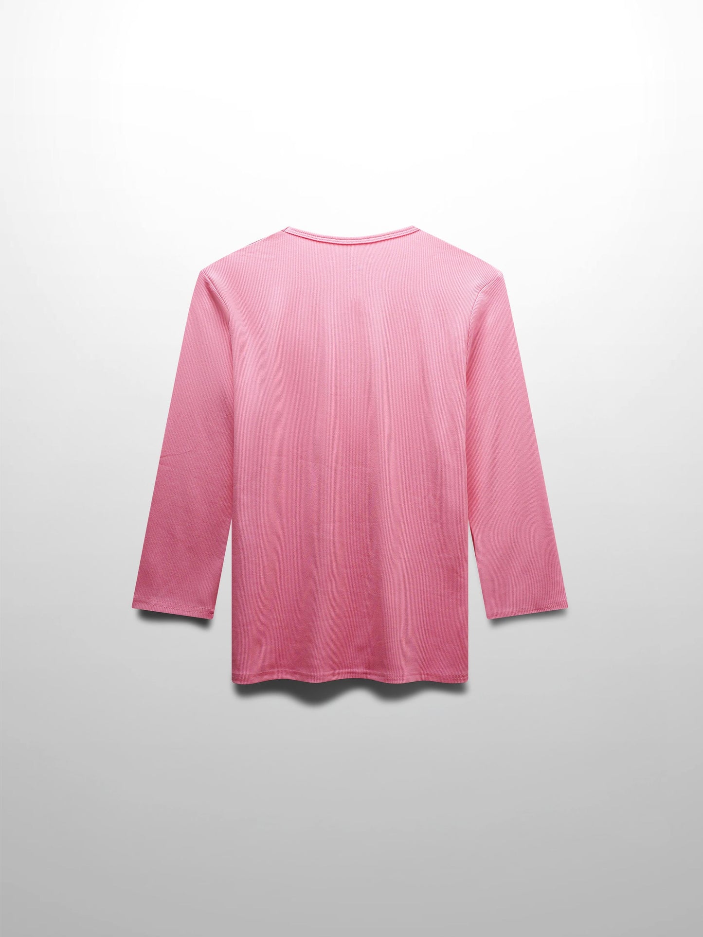 RIBBED HIGH V 3Q-SO PINK-2