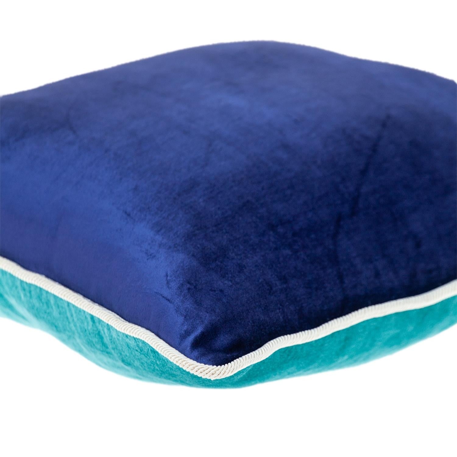 20" Aqua Teal Throw Pillow-5