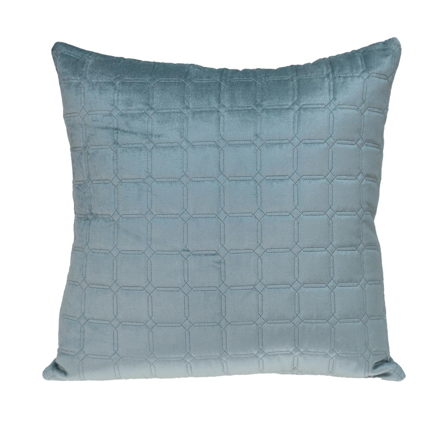 20" Gray Cotton Blend Throw Pillow-1