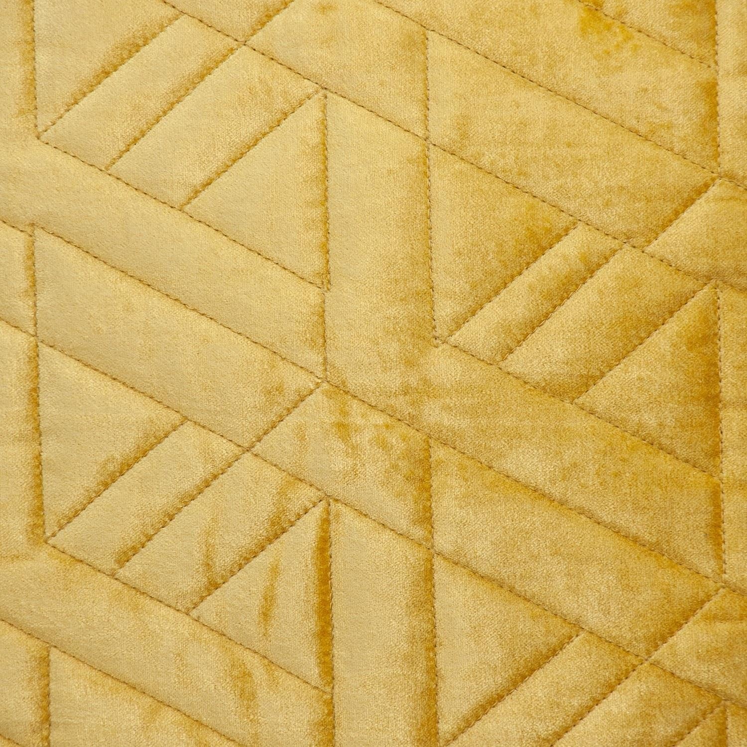 20" Yellow Cotton Blend Throw Pillow-7