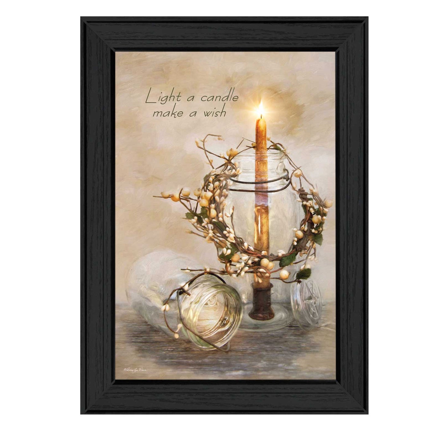 Make A Wish Black Framed Print Wall Art-1