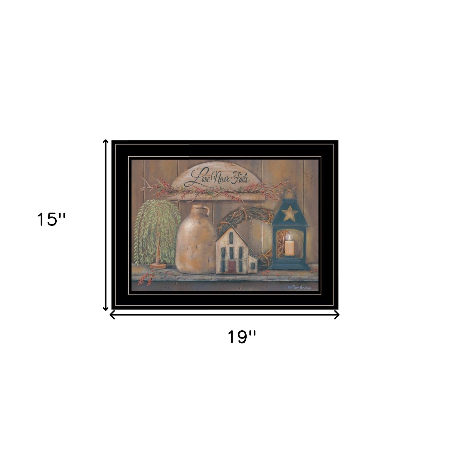 Love Never Fails 6 Black Framed Print Wall Art-4