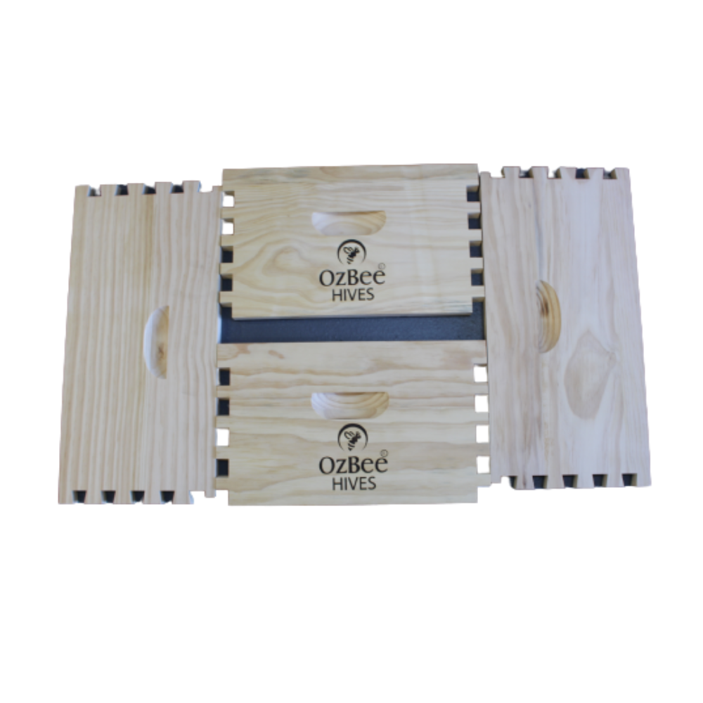 1 X Beehive Super Bee Hive Box Dovetail Joint 8 Frame Full Depth Boxes Supers-1