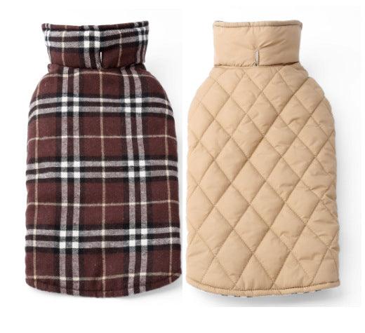 Waterproof Tartan Dog Suit Jacket: Stylish Outdoor Attire For Your Pooch-5