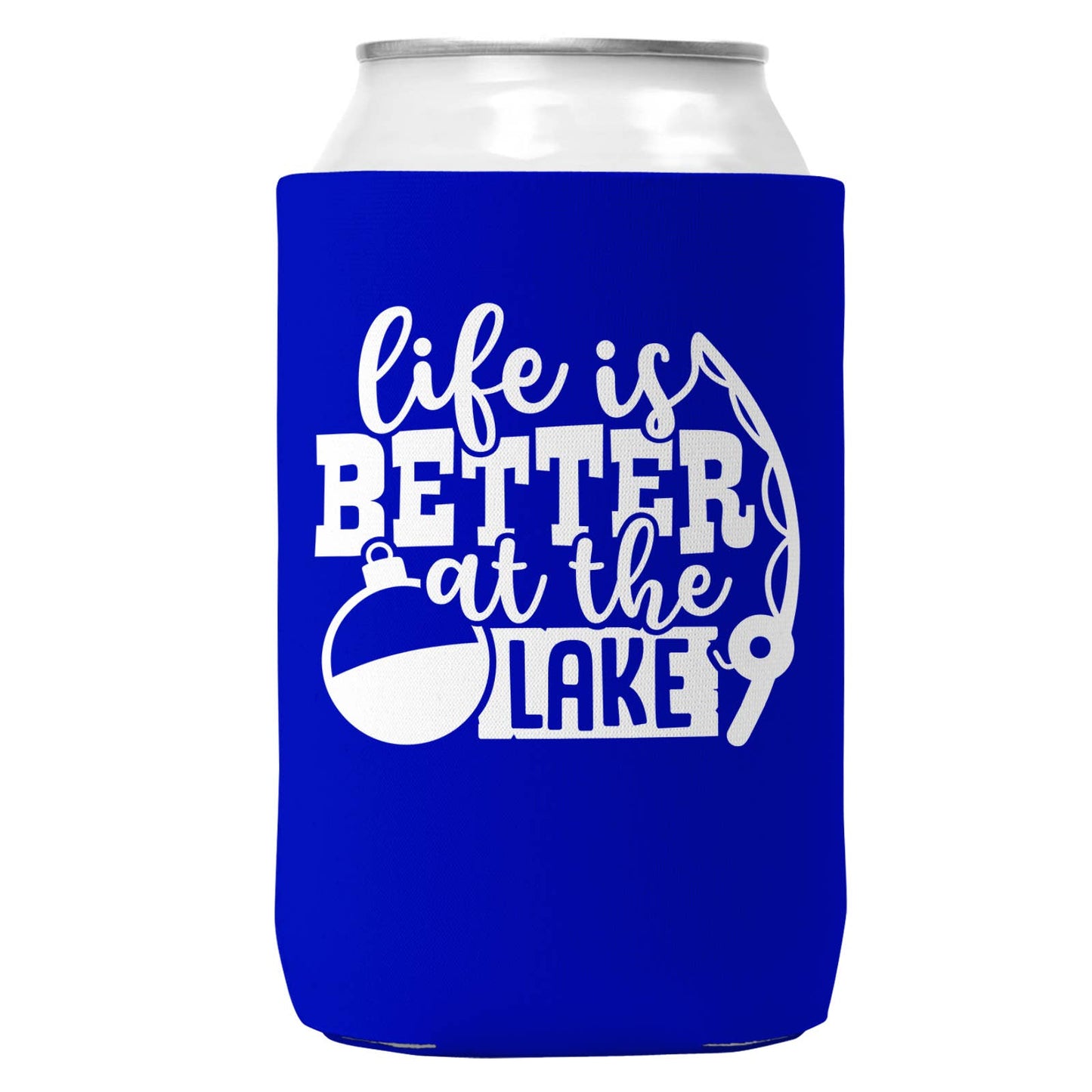 Life is Better at the Lake Can Coozie Cooler for 12oz Cans-3