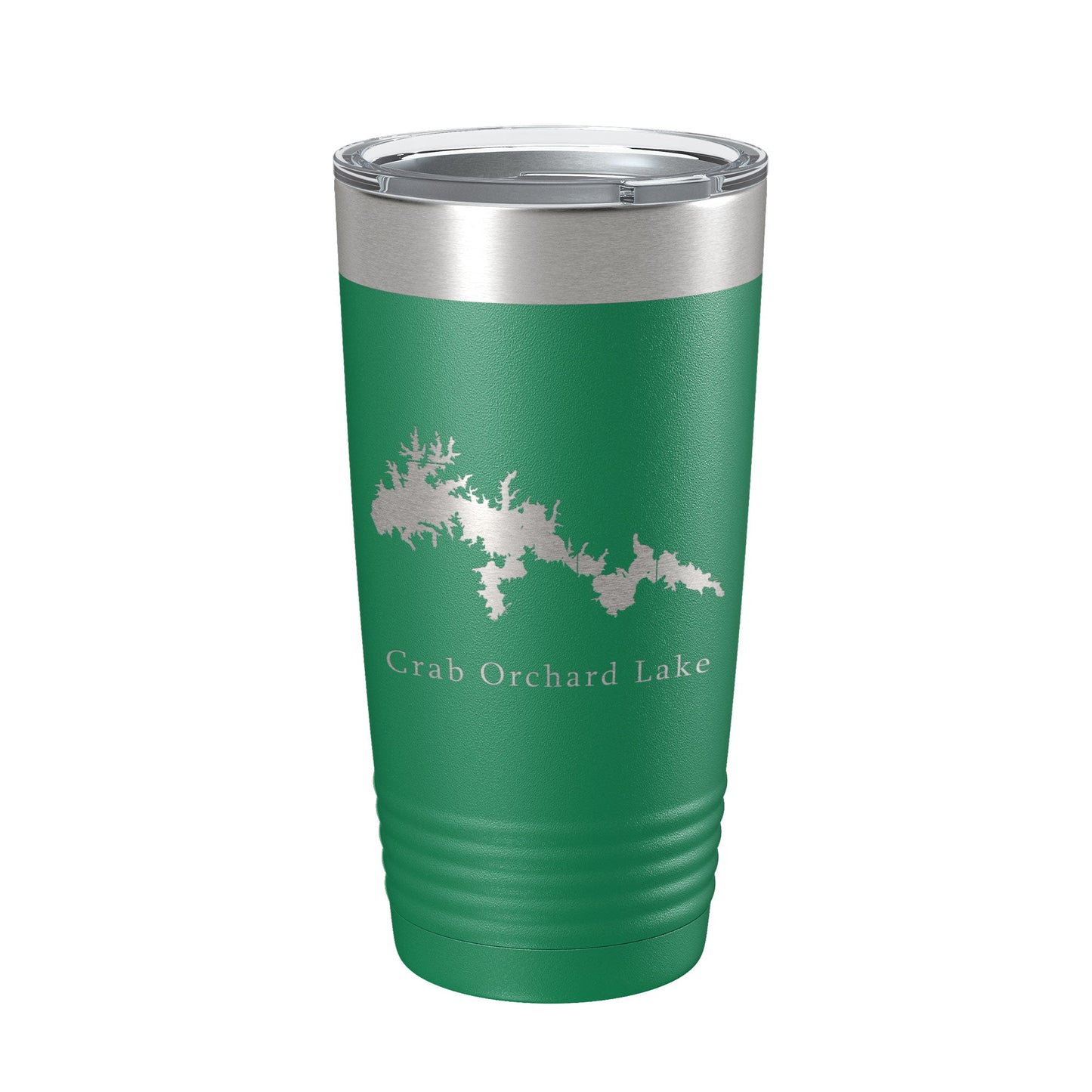 Crab Orchard Lake Map Tumbler Travel Mug Insulated Laser Engraved Coffee Cup Illinois 20 oz-9