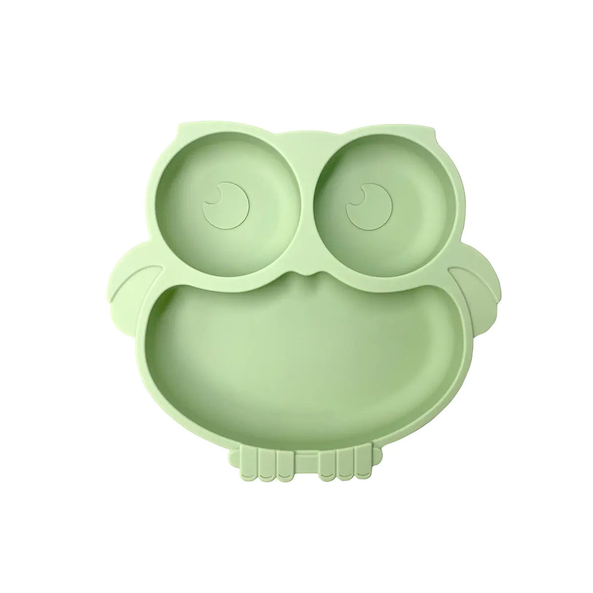 Silicone Baby Tableware Set with Suction Bowl and Owl