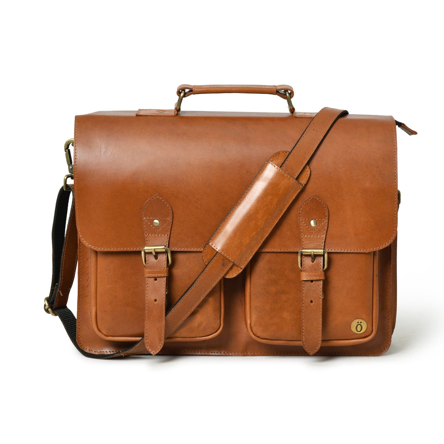 Madan Leather Messenger Bag-0