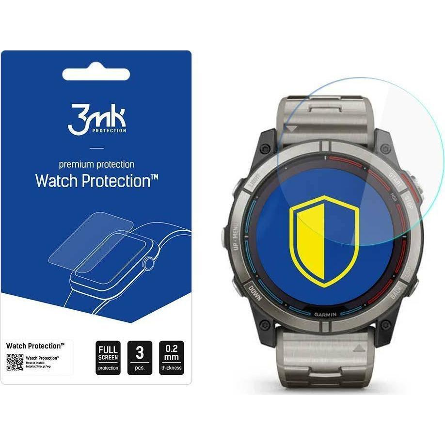 3mk Óra kijelző védőfólia FlexibleGlass hibrid üvegfólia 7H Garmin Quatix 7X (5903108474085)-0