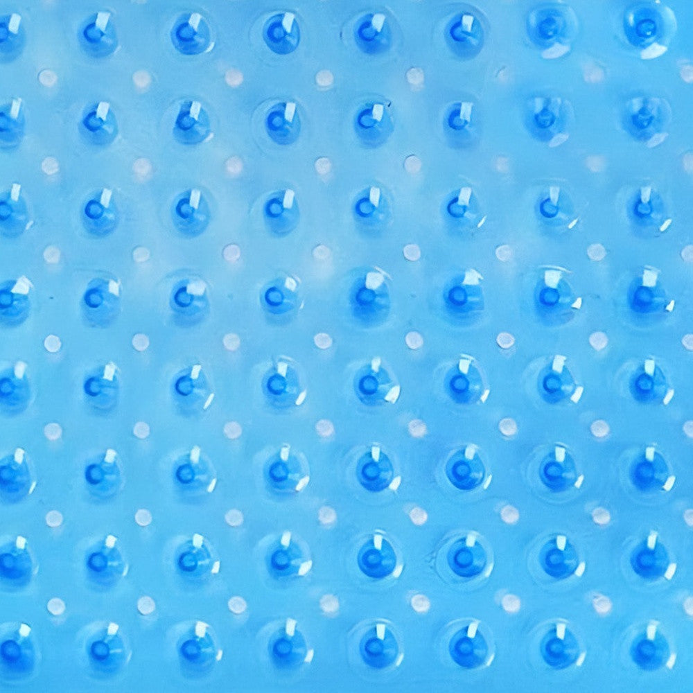 40" Translucent Blue Bubbles Non Slip Bathtub Mat-4