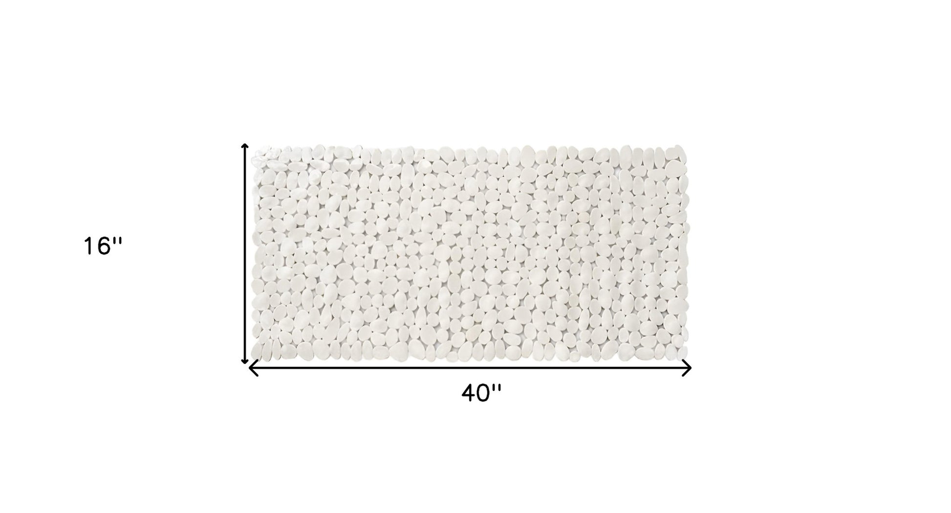 35" Beige Spa Pebbles Non Slip Bathtub Mat-6