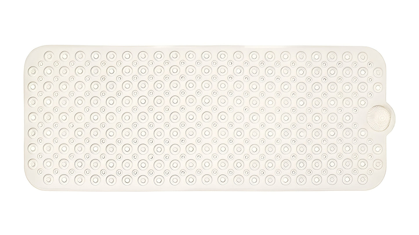 40" Beige Latex Bubbles Non Slip Shower Mat-1