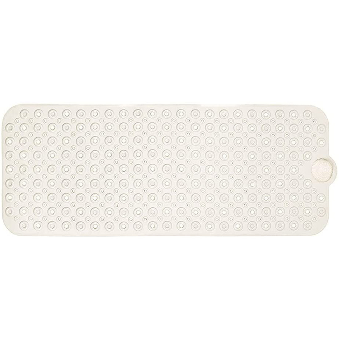 40" Beige Latex Bubbles Non Slip Shower Mat-2