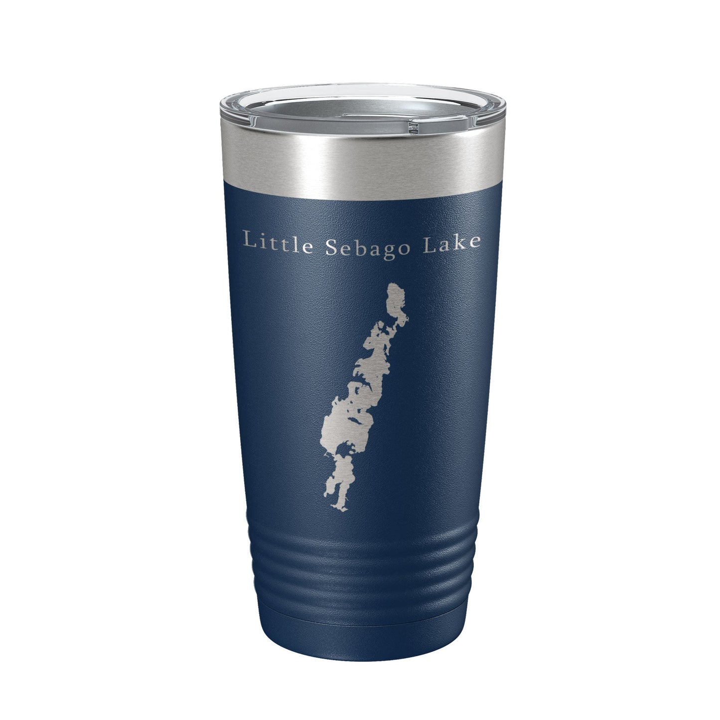 Little Sebago Lake Map Tumbler Travel Mug Insulated Laser Engraved Coffee Cup Maine 20 oz-8