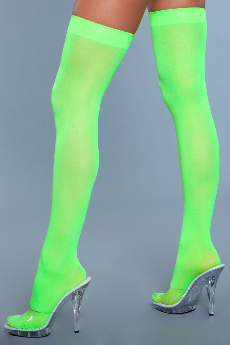 1932 Opaque Nylon Thigh Highs-1