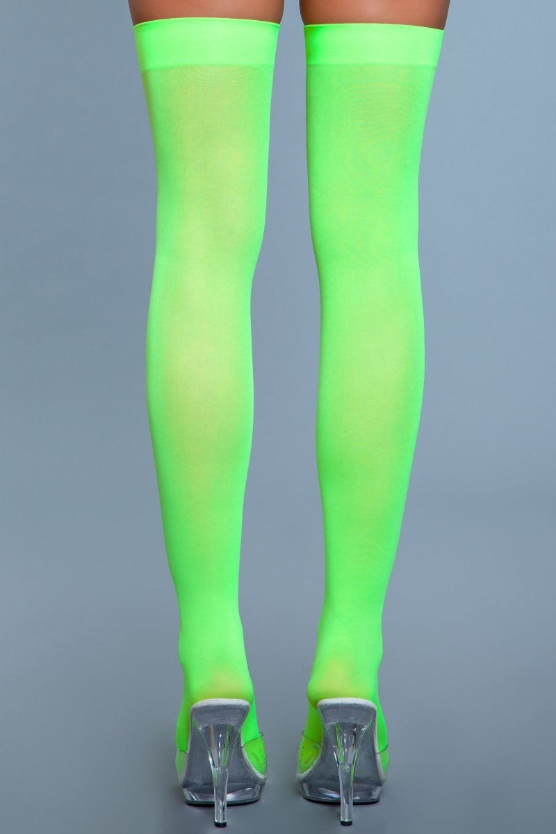 1932 Opaque Nylon Thigh Highs-2