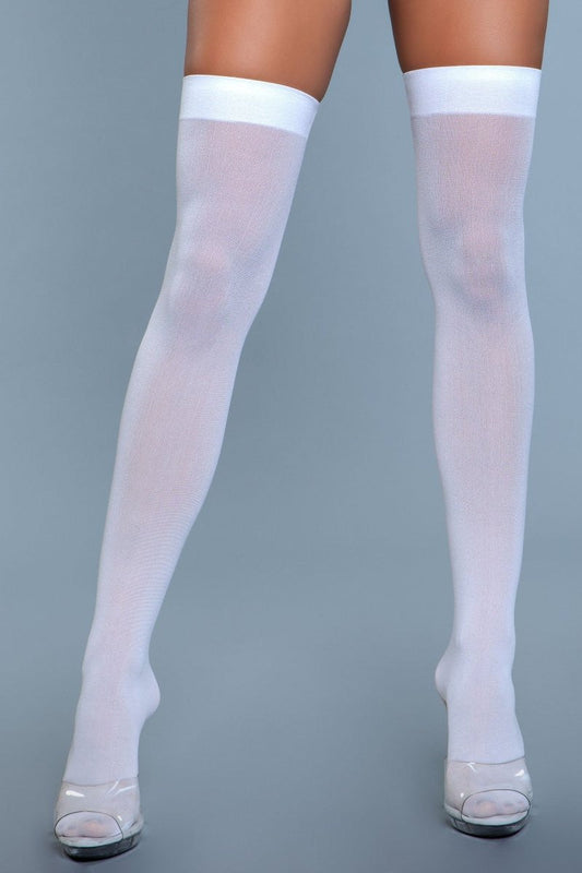 1932 Opaque Nylon Thigh Highs-10
