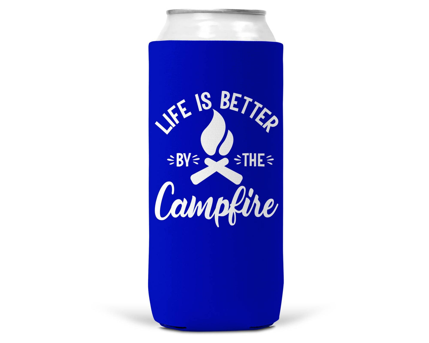 Life Is Better By The Campfire SLIM CAN Coozie/Cooler-3