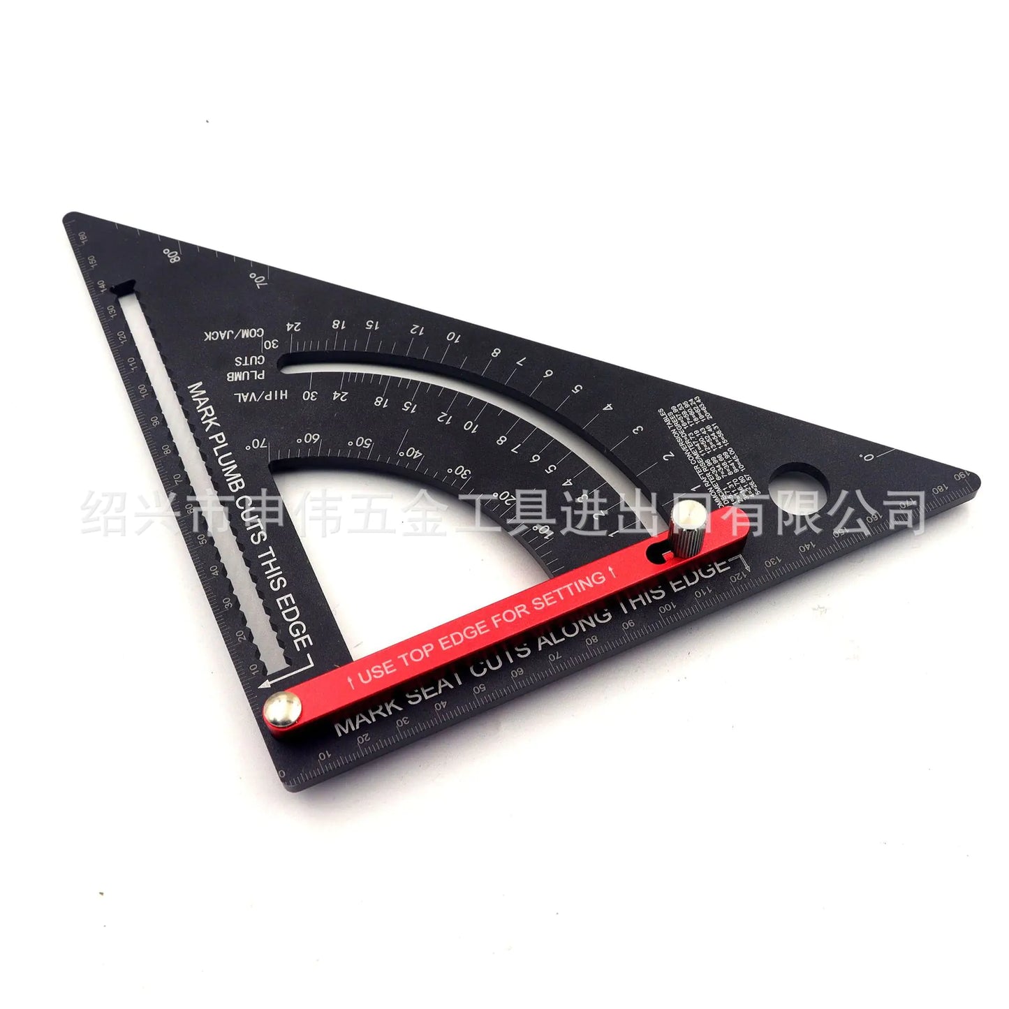 Aluminum Triangular Ruler for Woodworking Measurements