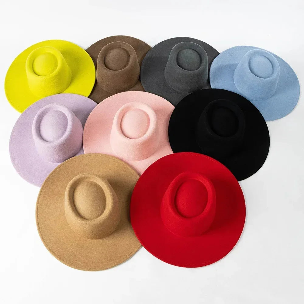 Luxury Round Fedora -Green white-1