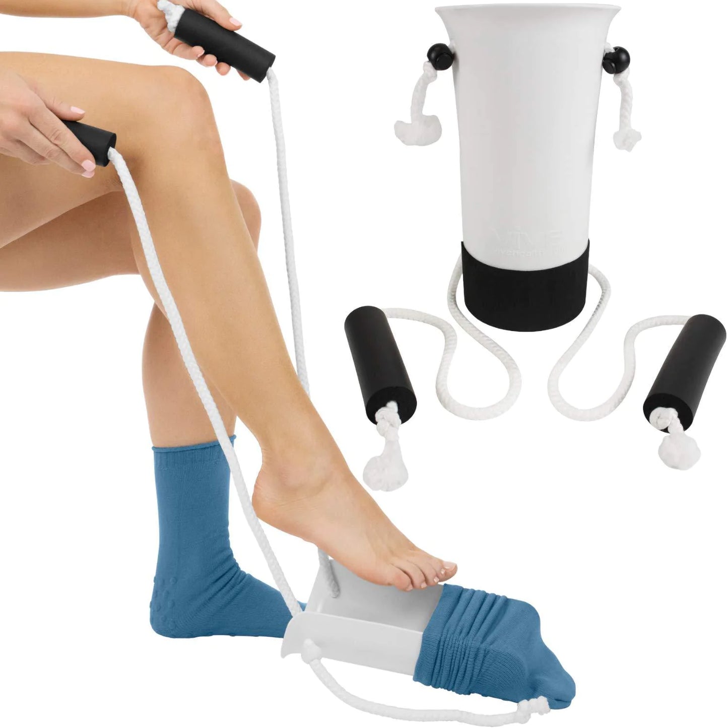 No-Bend Sock Aid for Elderly & Pregnant Women